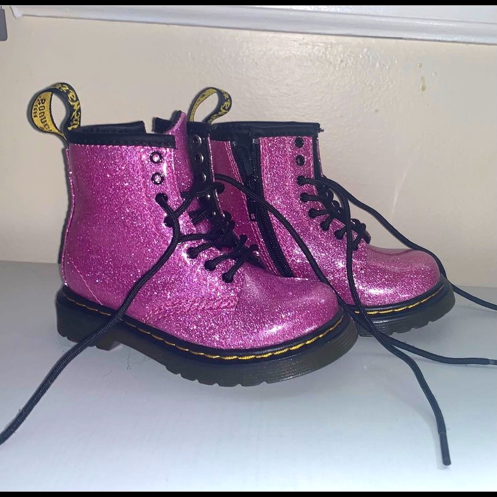 Dr. Martens Glitter boots Size 7C Toddler